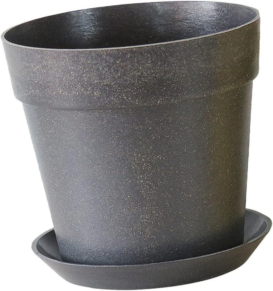 2pcs Biodegradable Garden Pots Large Flower Pots Saucer Drainage for Indoor Plants