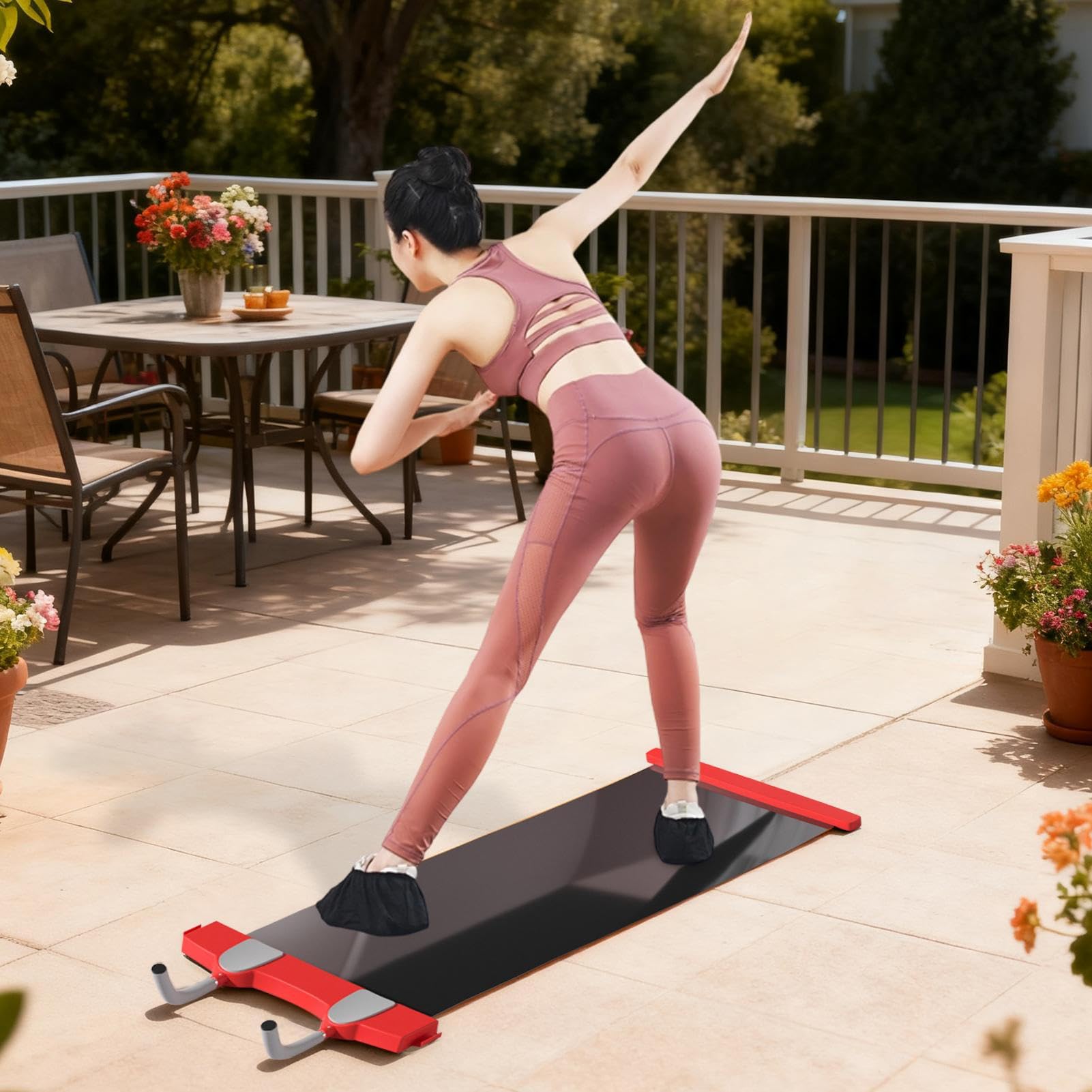 Balance Board | Miękki i stabilny sprzęt pochłaniający wstrząsy - Sprzęt poślizgowy do sportu i fitnessu w pomieszczeniach | Do użytku rodzinnego, z przyjaciółmi, w domowej siłowni i do practict