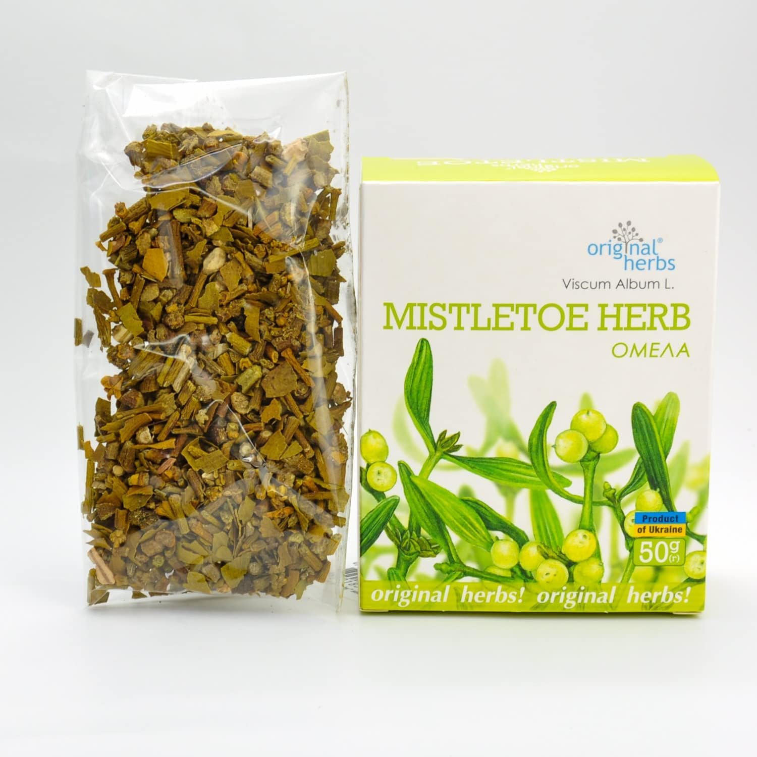 MISTLETOE HERB,VISCUM ALBUM L | Original Herbs Herbal Tea – Wild Crafted Herbs Tea – 50g