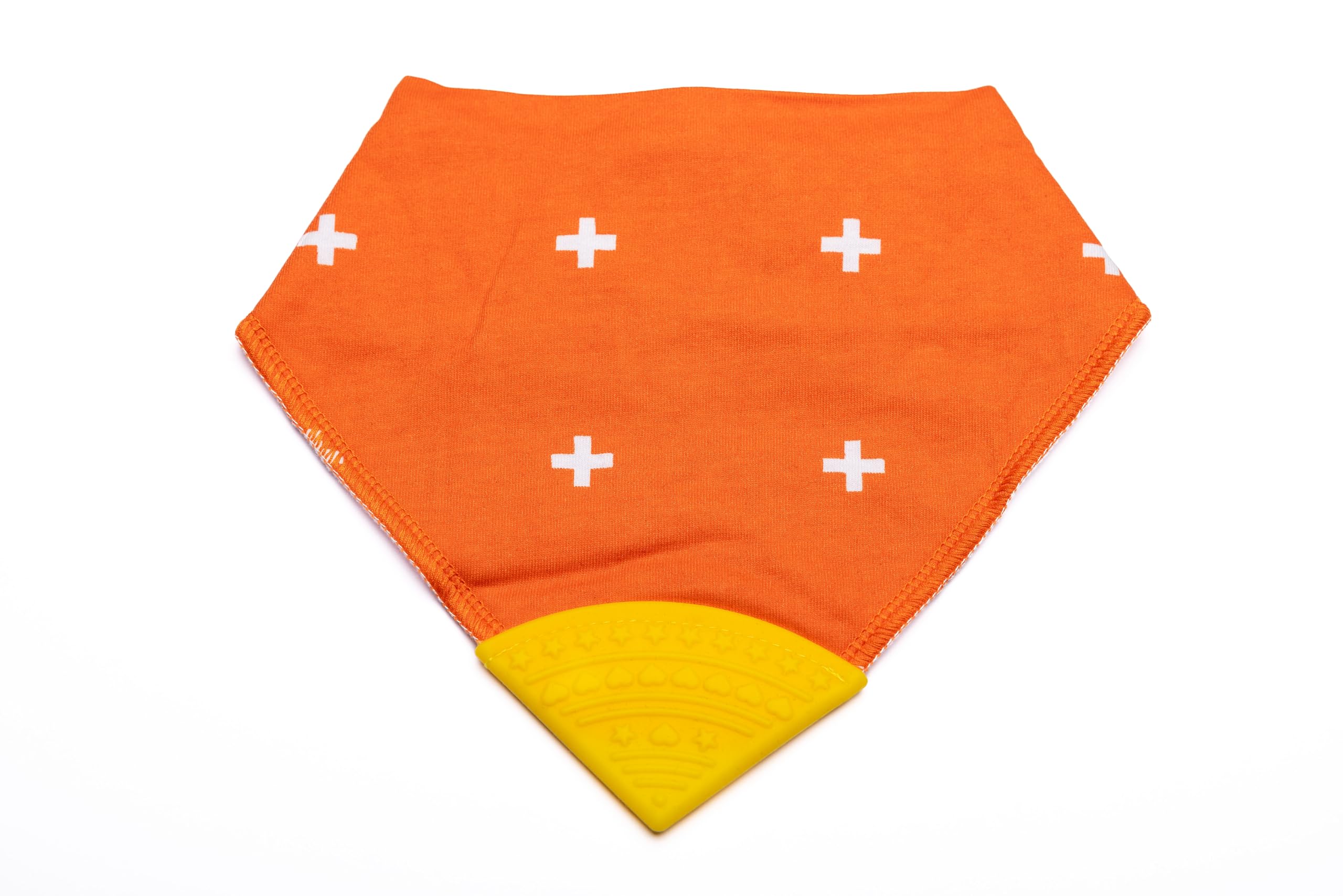 V&D HOMEBaby and Toddler Dribble Bib with Teether | 0-18 month Teething Bibs for Baby and Toddler | 100% BPA & Pthalate Free | Bandana bib with teether