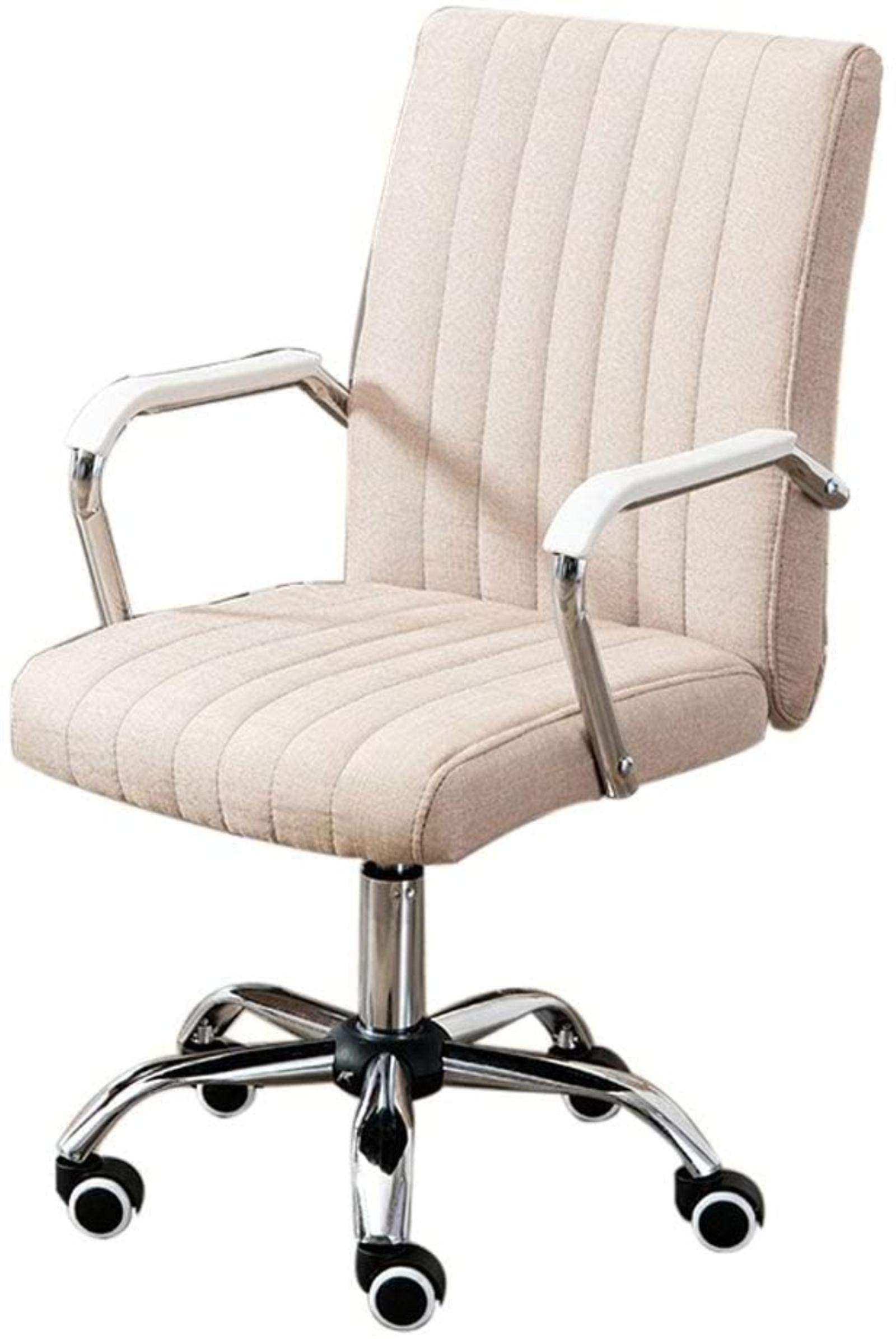 Chaise de bureau moderne minimaliste riz blanc pour ordinateur et réunion à domicile