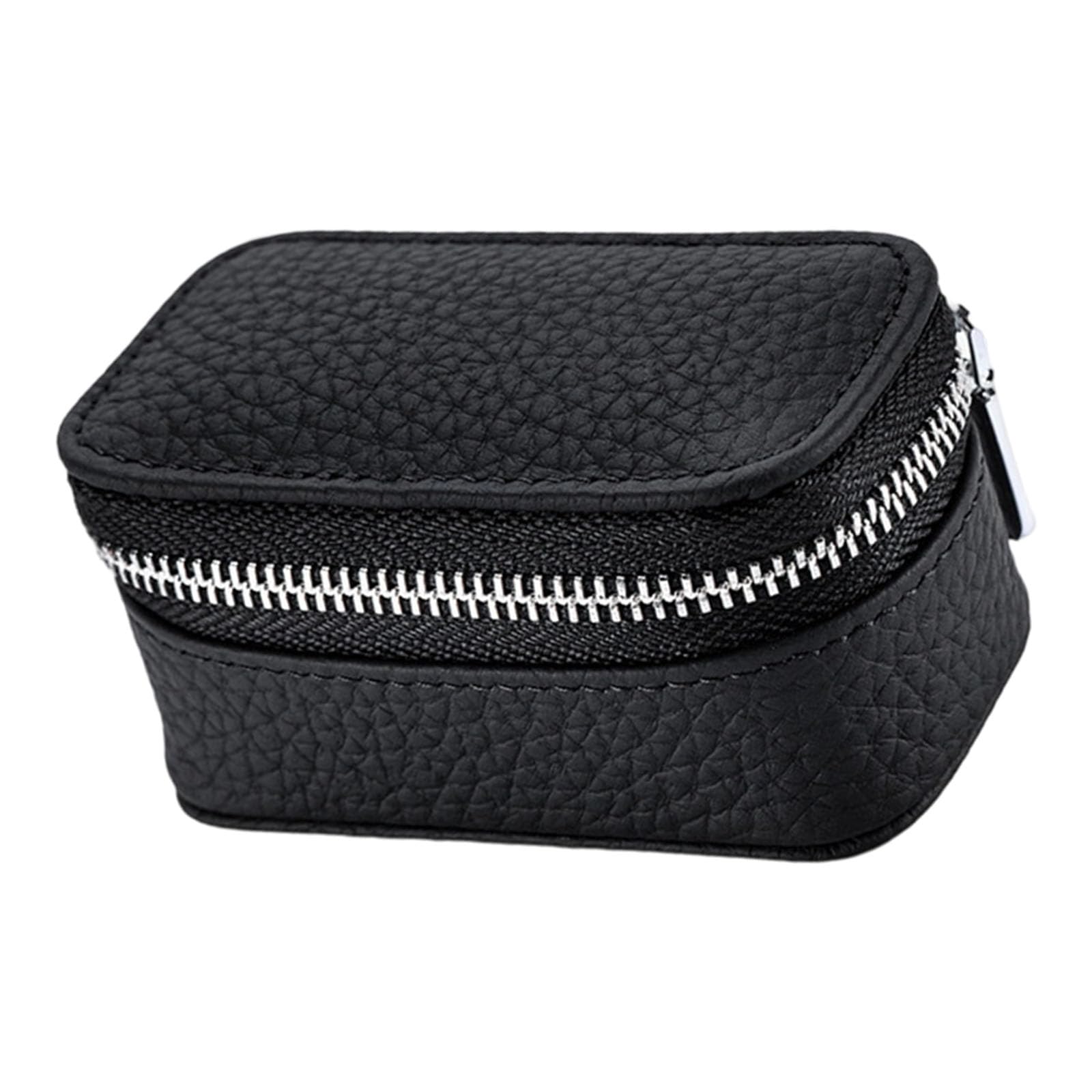 Kaeltsyn PU Leather Miniature Jewelry Storage Case Portable Design Travel Organiser for Earrings Rings and Necklaces Leather Travel Jewelry Box