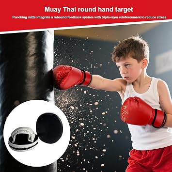 Boxing Pads Non-Slip Martial Art Strike Shield | Boxing Focus Mitts for Kids Men Women Professional Fighters Fitness Enthusiasts