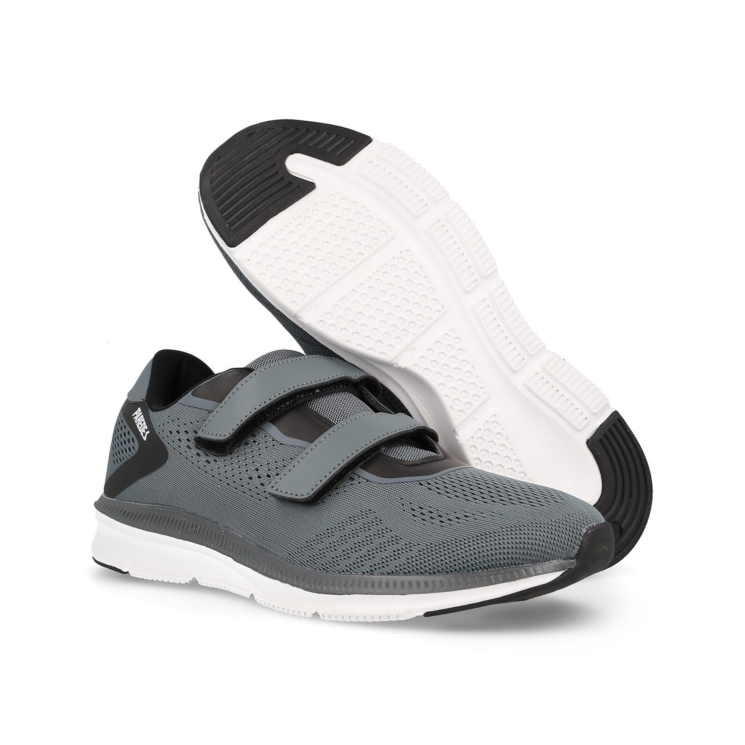 Paredes LD22593 Sportschuhe für Herren in Grau, Sneaker mit selbstklebendem Textilband und viskoaktiver Einlegesohle, Grau für Jungen und Herren Sport