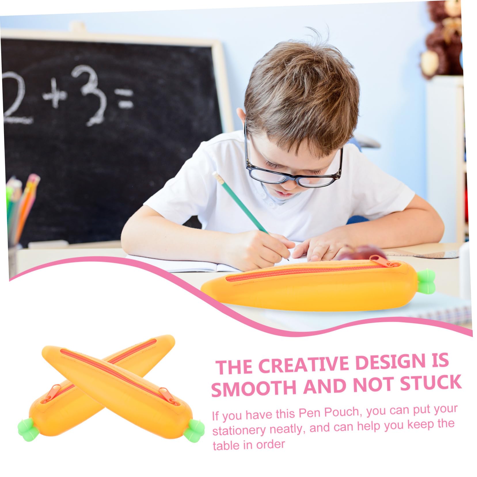LALAFINA 6pezzi Astuccio Silicone Portapenne Per Organizer Per Cancelleria Scuola e