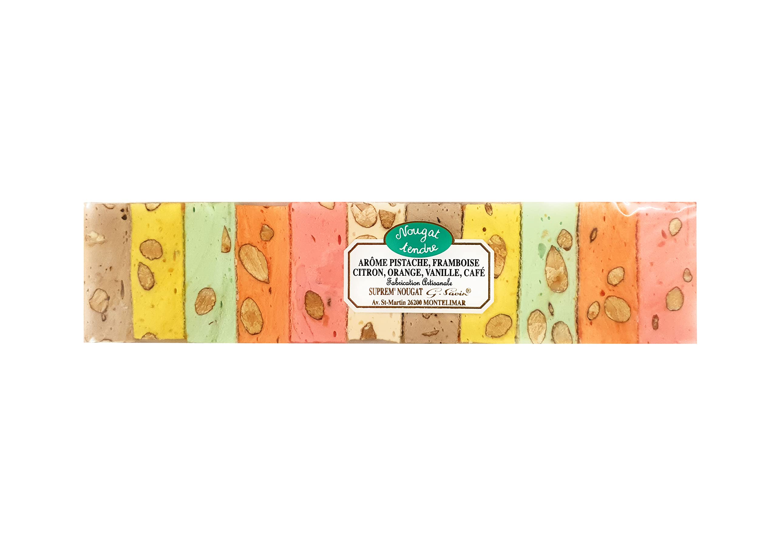 Grenadine Boutique - Barre de Nougat de Montélimar - Assortiments 150g