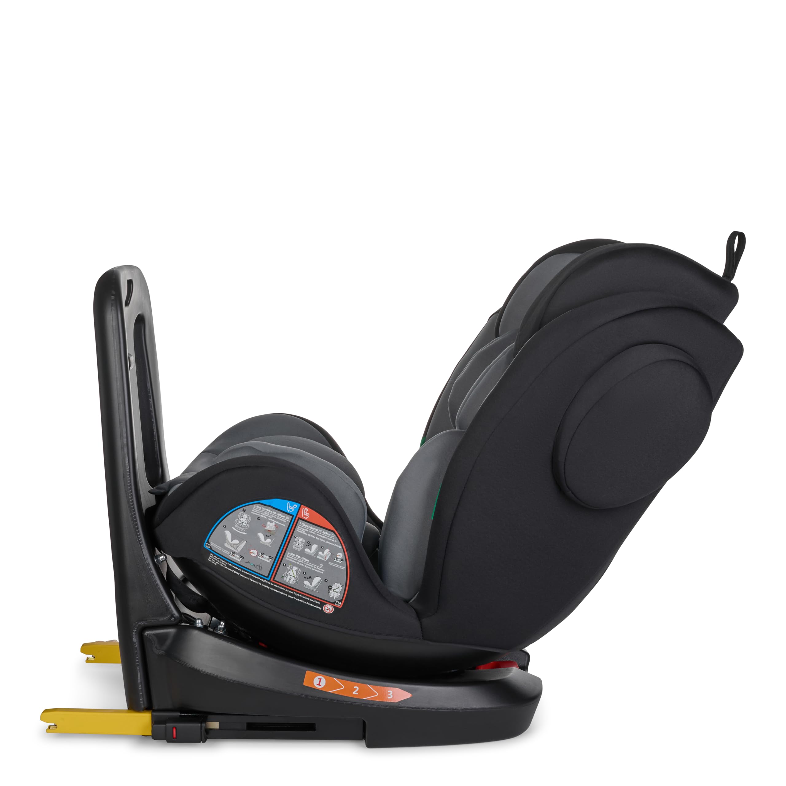 Toral Silla Coche Bebe Grupo 0 1 2 3 i-Size con Isofix Universal para Coche, Alzador Coche Niño Isofix Giratoria 360º a Contramarcha - Desde 40-150 cm - Elevador Coche Niño