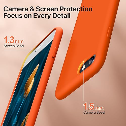 Miniatura 4 de Miracase Funda ultradelgada diseñada para iPhone SE 2022 (3 generación)iPhone SE 2020 (2 generación)iPhone 7iPhone 8 con protector de pantalla,