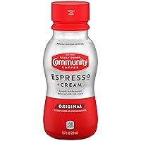 Vista 1 de Community Coffee Espresso + Cream Original Ready To Drink Botella de 8.5 onzas líquidas (paquete de 1)