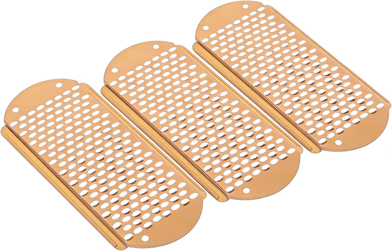 3pcs Foot File Replacement Blades, Stainless Steel File Callus Tool Corn Remover Skin Remover Foot File Tool Feet Shaver Dead Skin Convenient Foot Scraper (Gold)