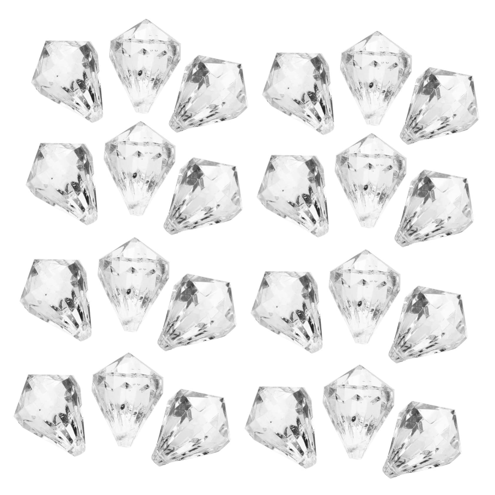 Sosoport Bulk Chandelier Crystals Replacement Small Size Crystals for Hanging Decor Lighting Ornaments