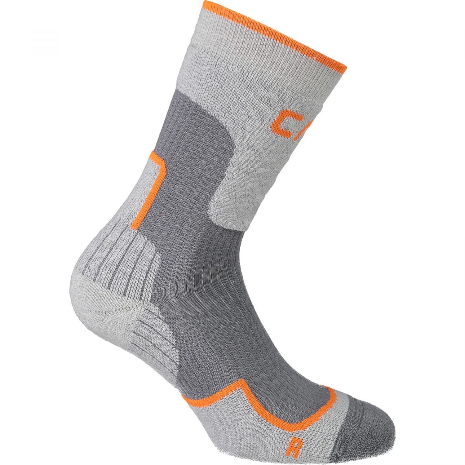 CMP - Kids Trekking Sock Wool Mid, Ice-Orange, 28/30