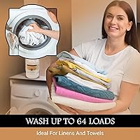 Vista 5 de Lotus Touch Always Fresh Detergente para sábanas de mesa de masaje y ropa de spa de grado profesional, 1 galón, aroma fresco de primavera, elimina