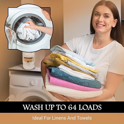 Miniatura 5 de Lotus Touch Always Fresh Detergente para sábanas de mesa de masaje y ropa de spa de grado profesional, 1 galón, aroma fresco de primavera, elimina