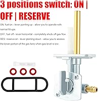 Vista 6 de Interruptor de válvula de gas combustible compatible con Suzuki King Quad 300 LTF300F LTF4WDX Ozark 250 LTF250 Quadrunner 160 LT160 LT160E LTF160