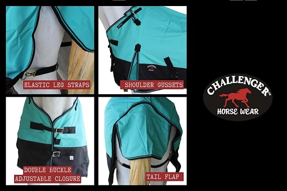 Challenger 1200D Turnout Rain Horse Sheet Light Winter Blanket Gusset 367