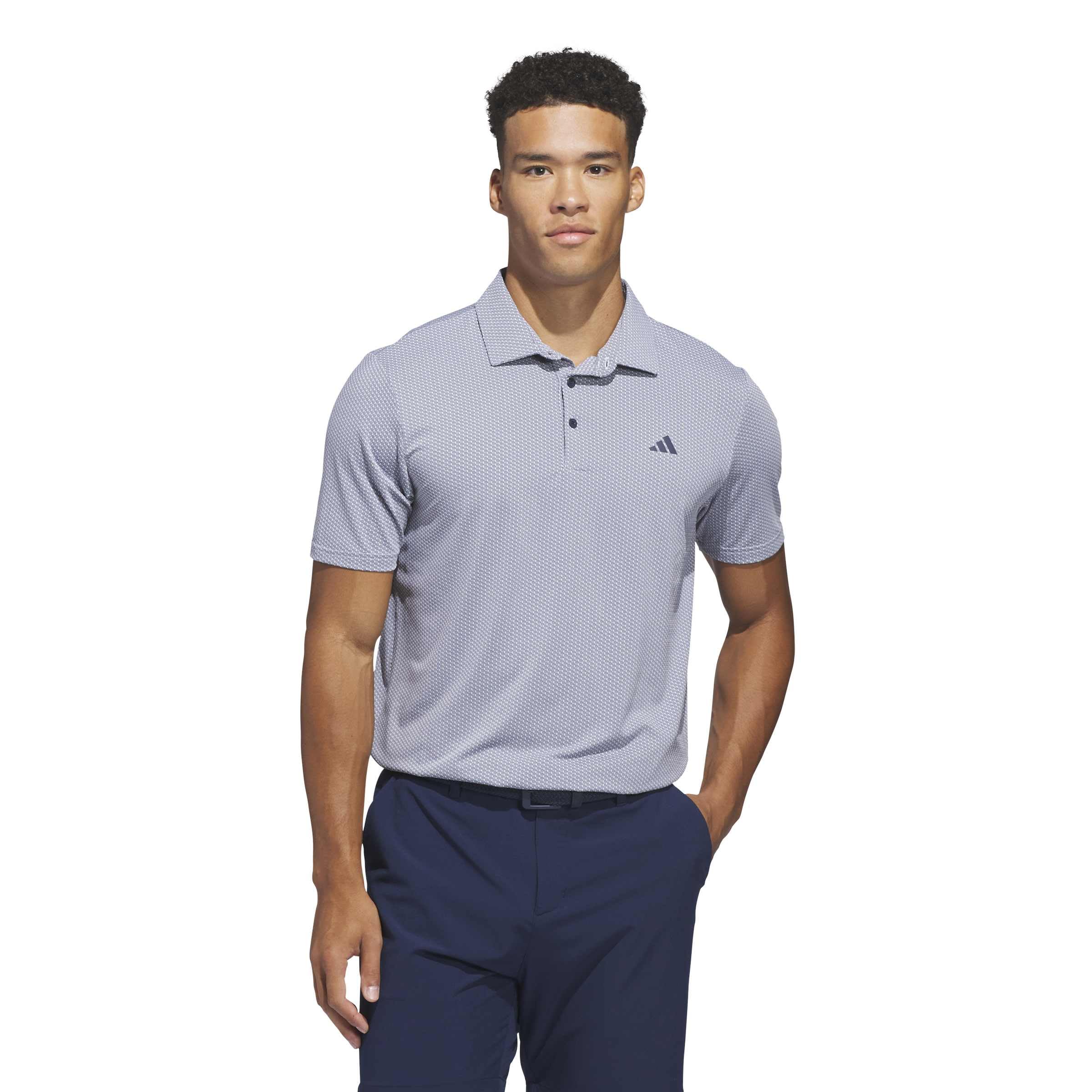 

                                                    adidas Men's Performance Textured Polo Shirt, Whit