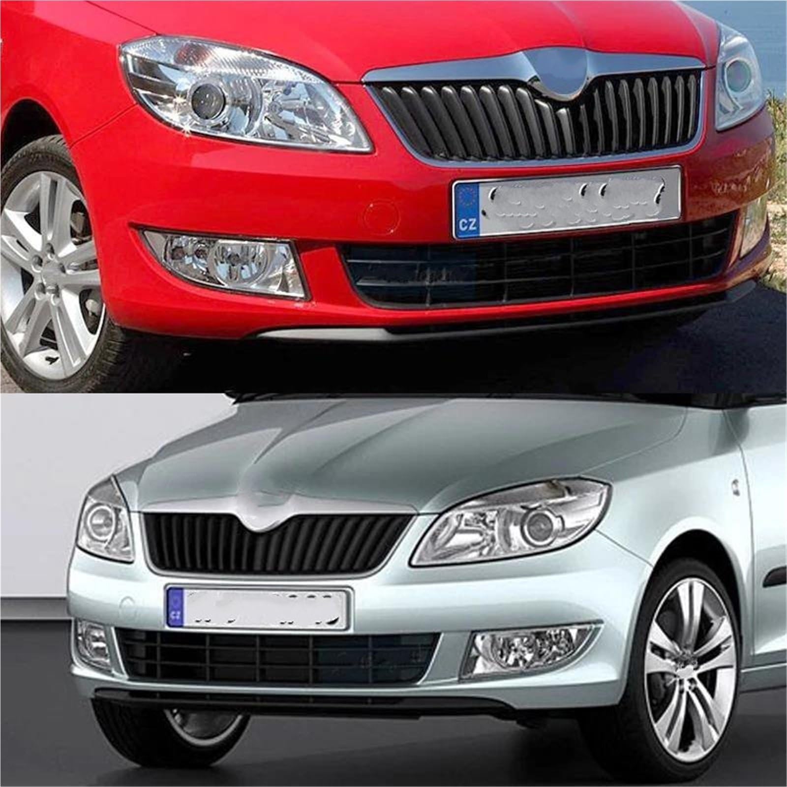 Bumper Grille FOR SKODA FABIA 5J 2007-2010 - View #4