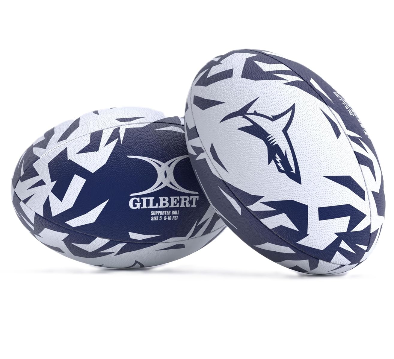 Gilbert Gallagher English Premiership Sale Sharks Supporter Rugby Ball - Size 4