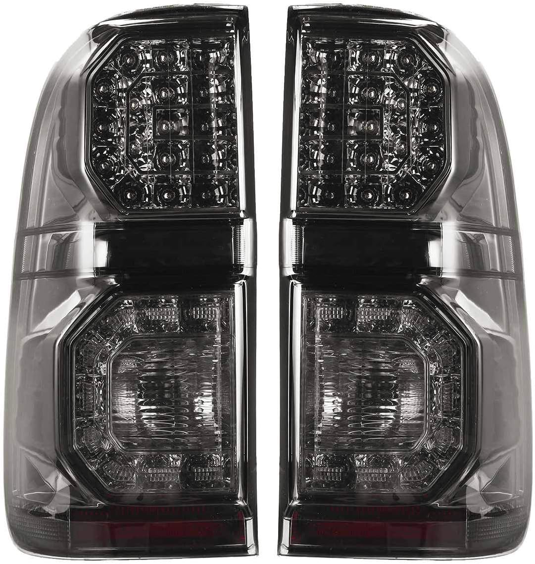 1 pair LED Taillight For Hilux vigo Pickup Tail Light Rear Corner Brake signal fog light lamp Stop light Smoked 2012 2013 2014 2015 2016