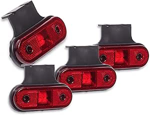 Feux De Gabarit LED Latéraux Pour Camion/remorque - 4 Pièces - Clignotants Ambrés, 10-30V