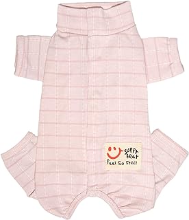 RSS Recovery Suit for Surgery - Dog Abdominal Wounds Bandages, Wound Protective Full Coverage Bodysuit - Female Dog, Prevent Licking - Pink, XL