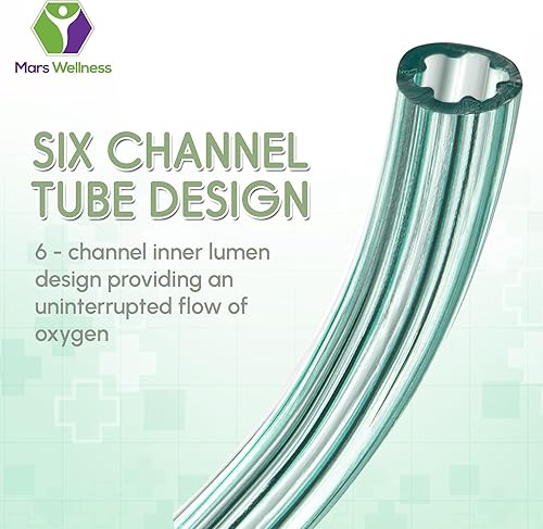 Miniatura 4 de Tubo de oxígeno - Tubos de oxígeno verdes resistentes al aplastamiento de alta calidad - Extra largos de 50 pies - Paquete de 3 tubos