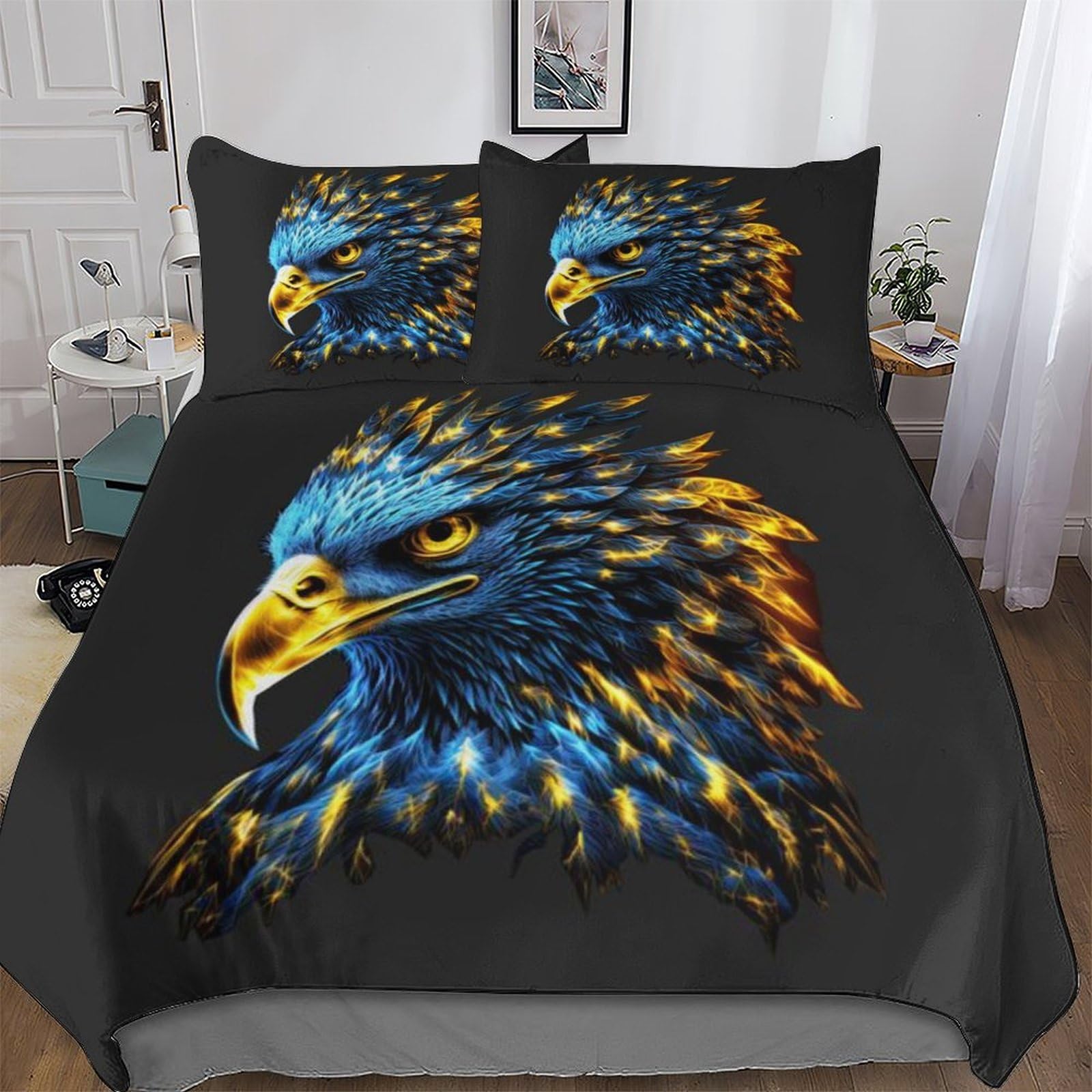 Parure de lit microfibre King anti-plis housse de couette 220x240