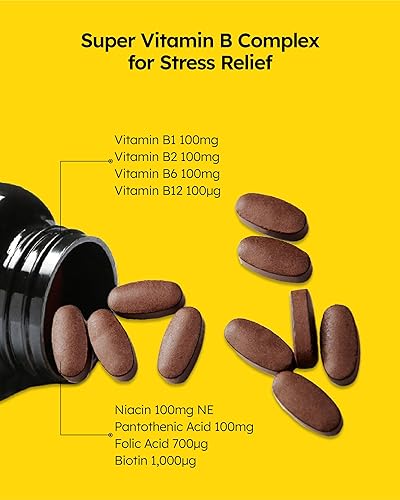 Miniatura 3 de Super B Stress Care (60 tabletas, 30 días) - Suplemento del complejo de vitamina B para aumentar la vitalidad y aliviar el estrés por Ildong.