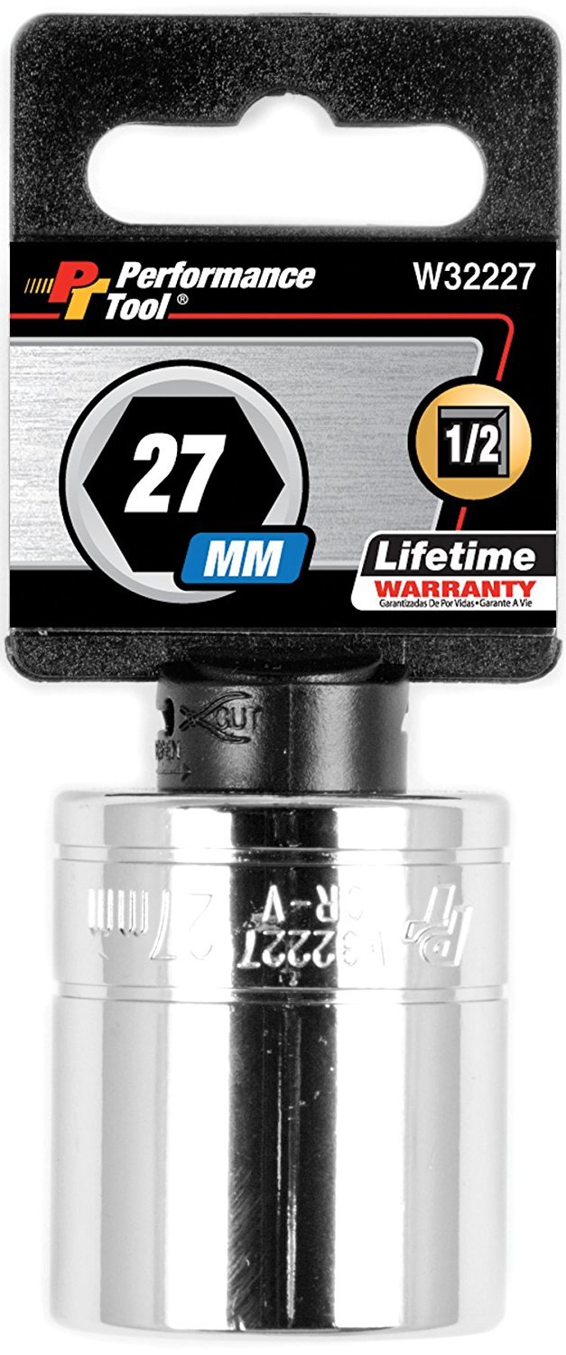 Performance Tool W32227 Size: 1/2 Drive 27mm 6pt Socket