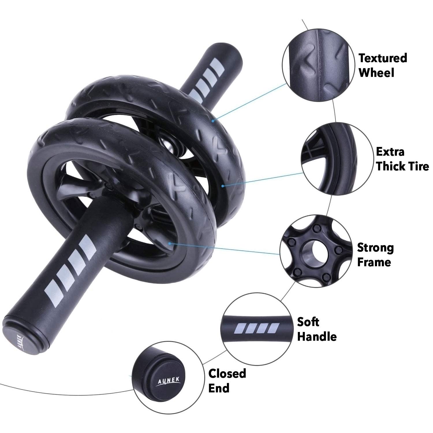 Ab Wheel Buikspierwiel - Inclusief Knie Mat