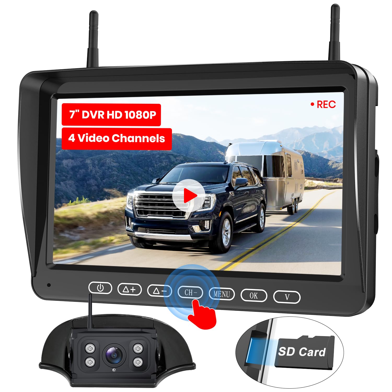 Haloview Bt7 Rv Backup Camera Wireless