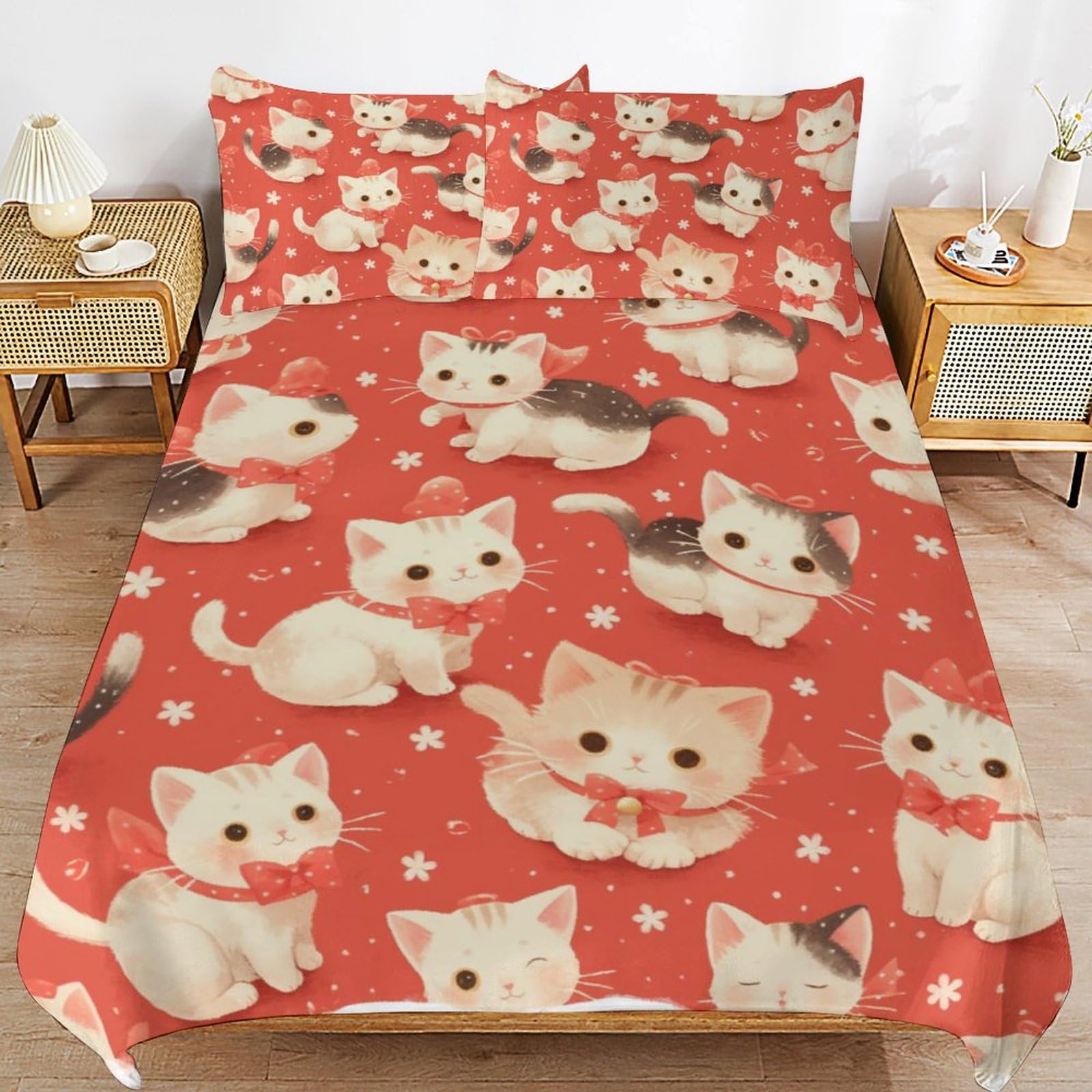 Housse de couette Noël 135x200 cm pour décorer la chambre des enfants en hiver