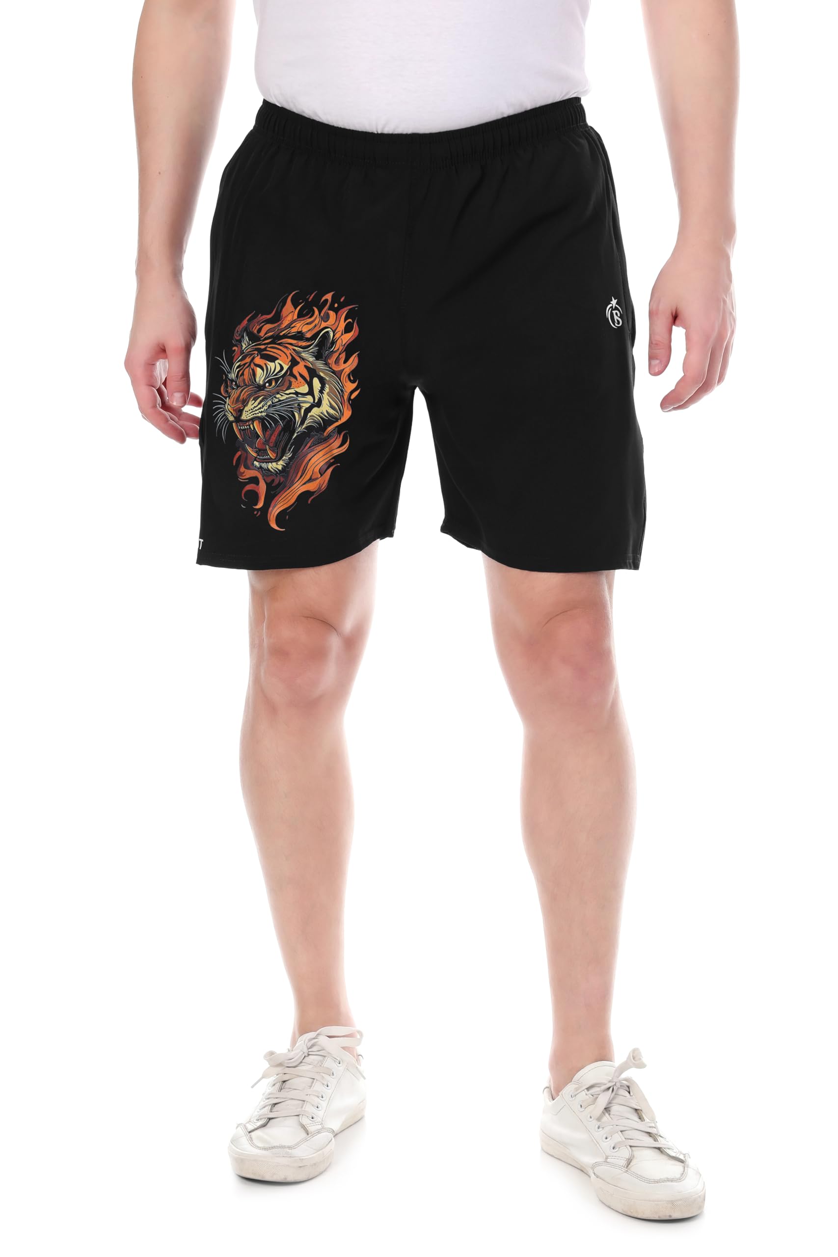 BLUE STAR SHARK Athletic Sports Shorts for Men | Regular Fit Running Shorts | Lightweight Breathable Gym Shorts for Workout, Training, Jogging Quick-Dry Performance Active Shorts-image-12