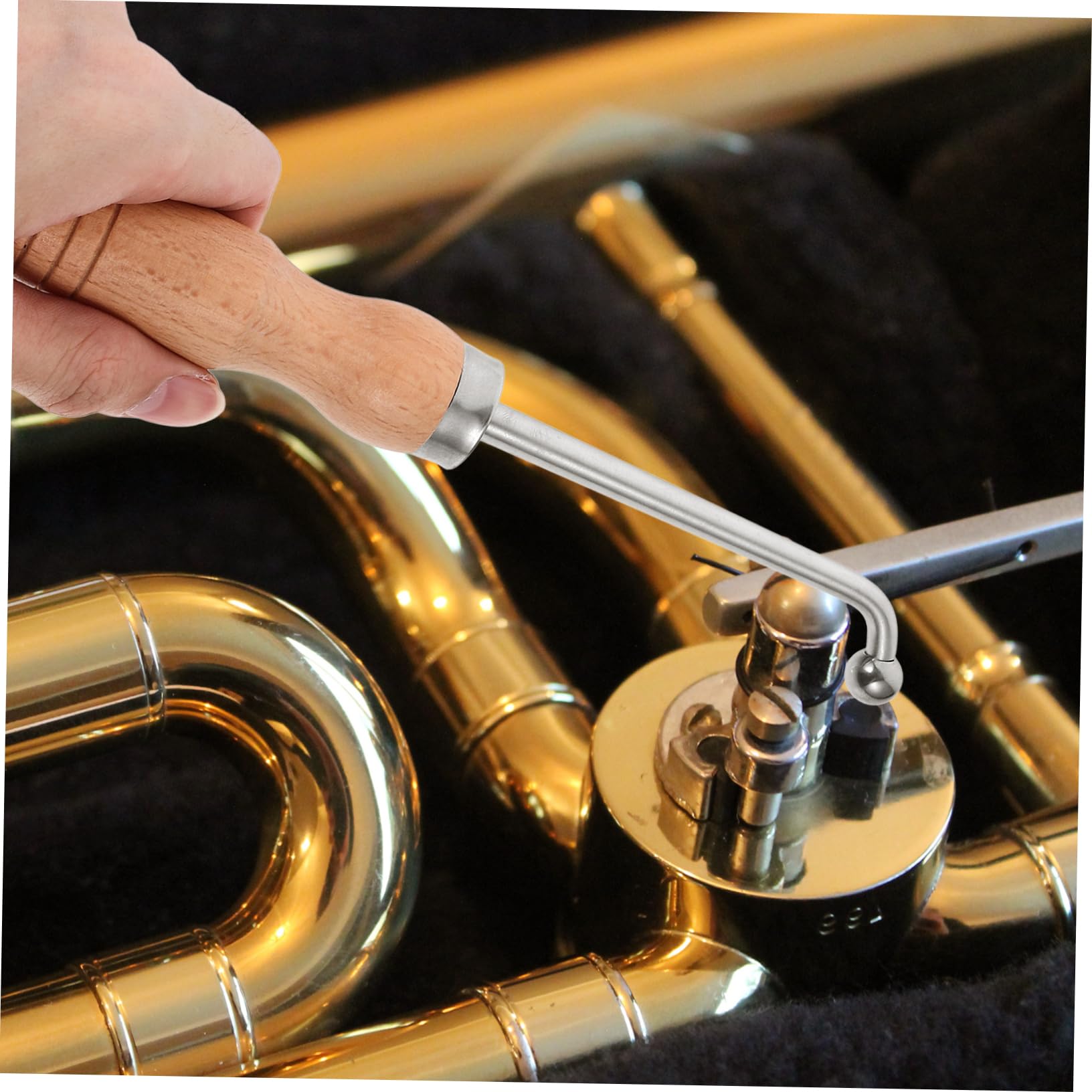 1 Juego Herramientas de Reparación Instrumentos Musicales Accesorios Reparación de Trompetas Herramientas de Instrumentos de Ergonómico y Compacto de Usar y Transportar