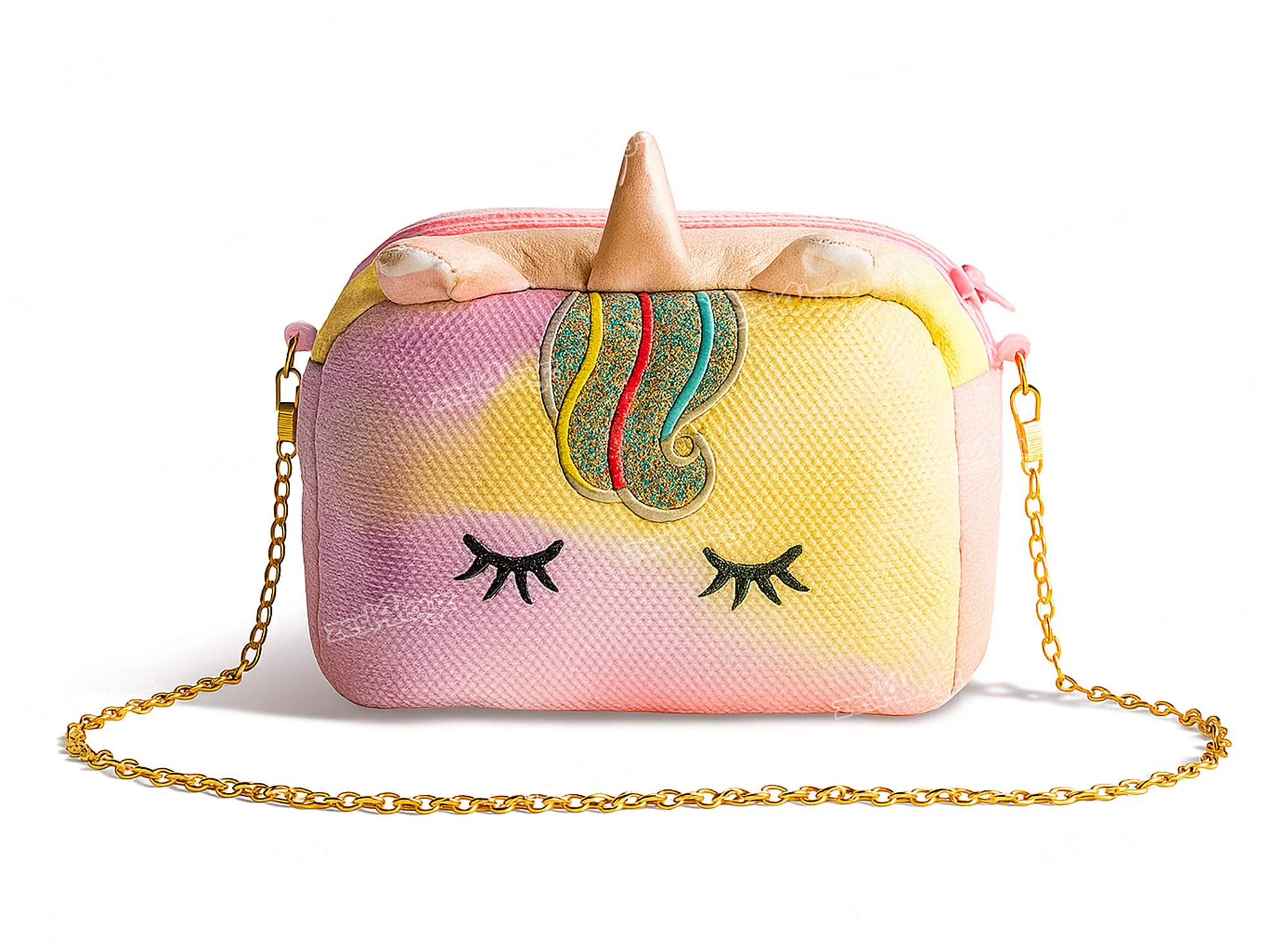 Unicorn Sling Bag for Girls Crossbody Handbags Stylish Bags for Kids Stylish Lightweight Travel & Party Bag Birthday Gifts for Girls - Multicolor