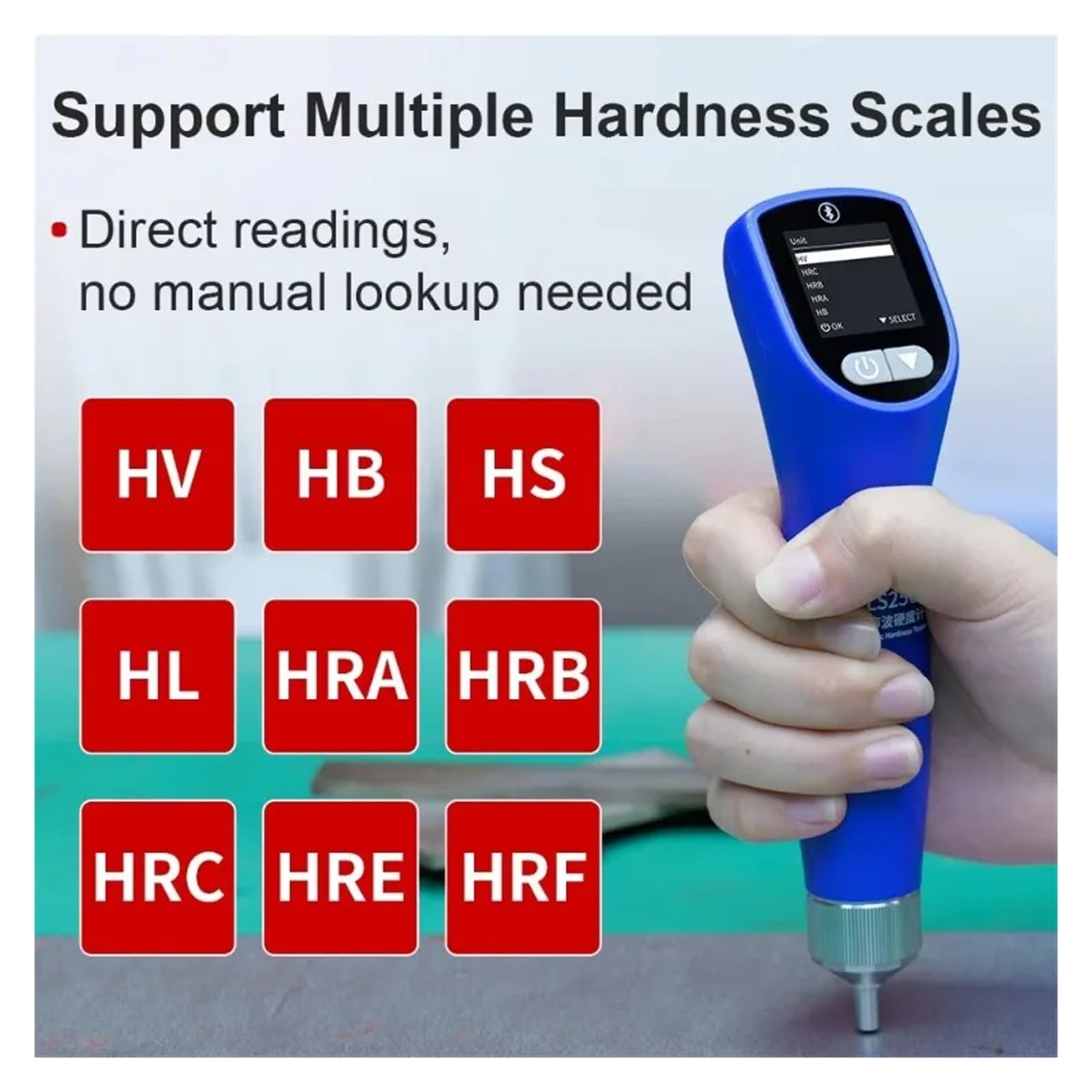 LS256 Handheld zerstörungsfreier Ultraschall-Härteprüfer