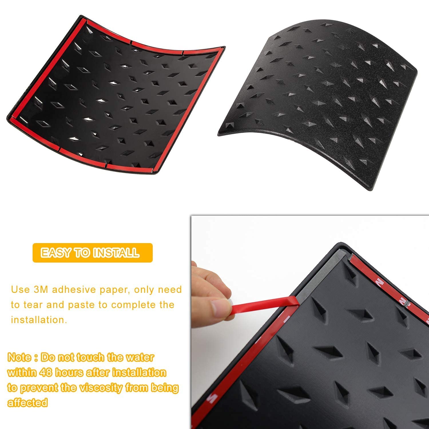 Adesivo Auto Nero Cowl Body Armor Esterno Laterale per Jeep Wrangler JK JKU Unlimited Rubicon Sahara X Off Road Sport 2007-2018