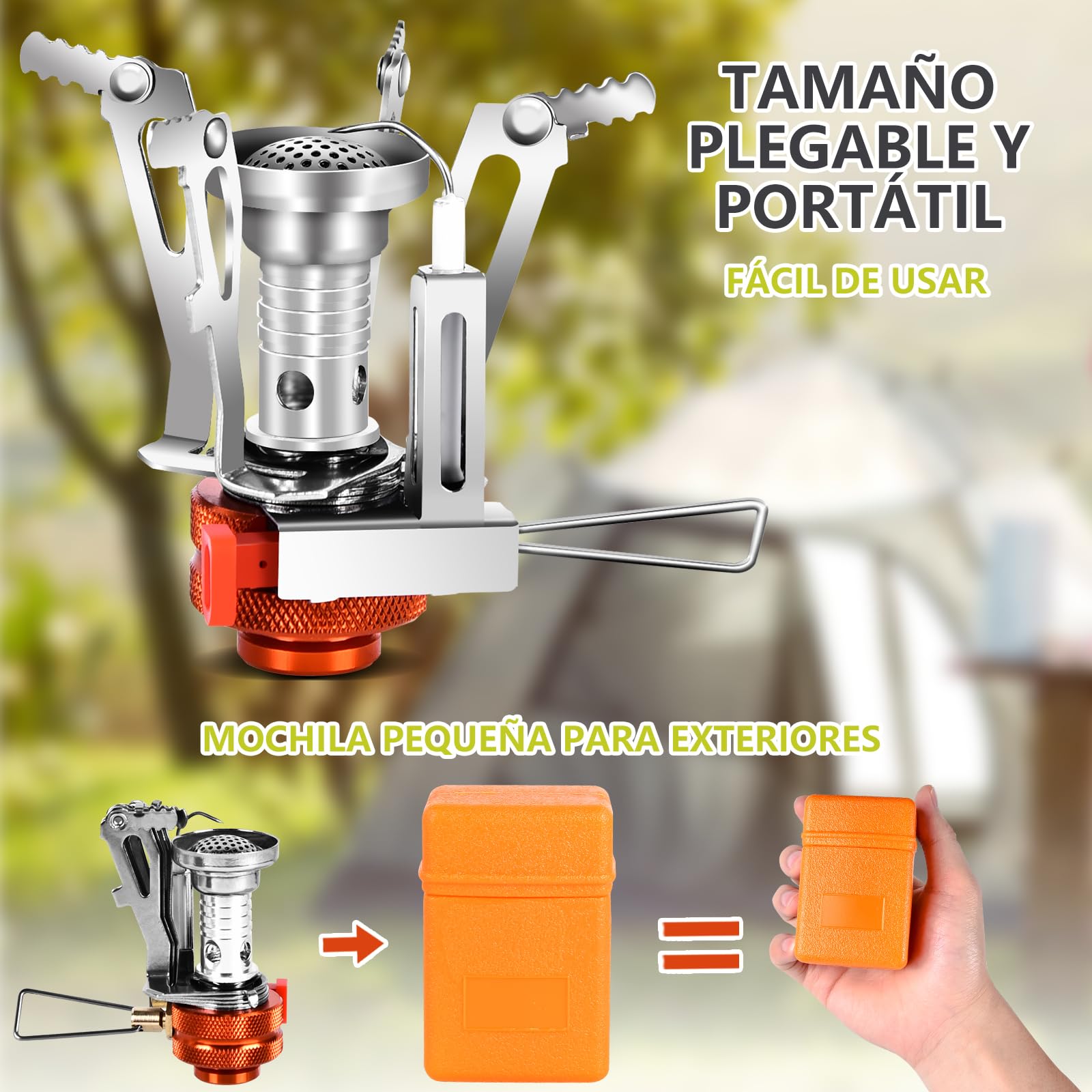 IEEILULU Utensilios Cocina Camping, Kit Cocina Camping, Aluminio Utensilios de Acampada para Camping Campamento Senderis,mo Itinerante Aire Libre Picnic (2-3 personas)