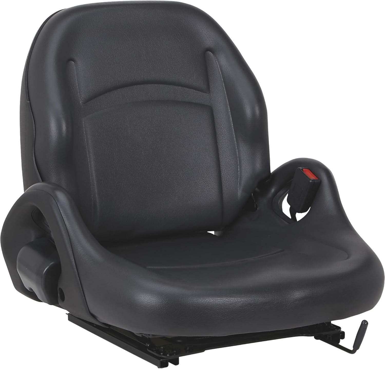 K&M Universal Bucket Seat - Black, Model 8001 - Forklift Seat