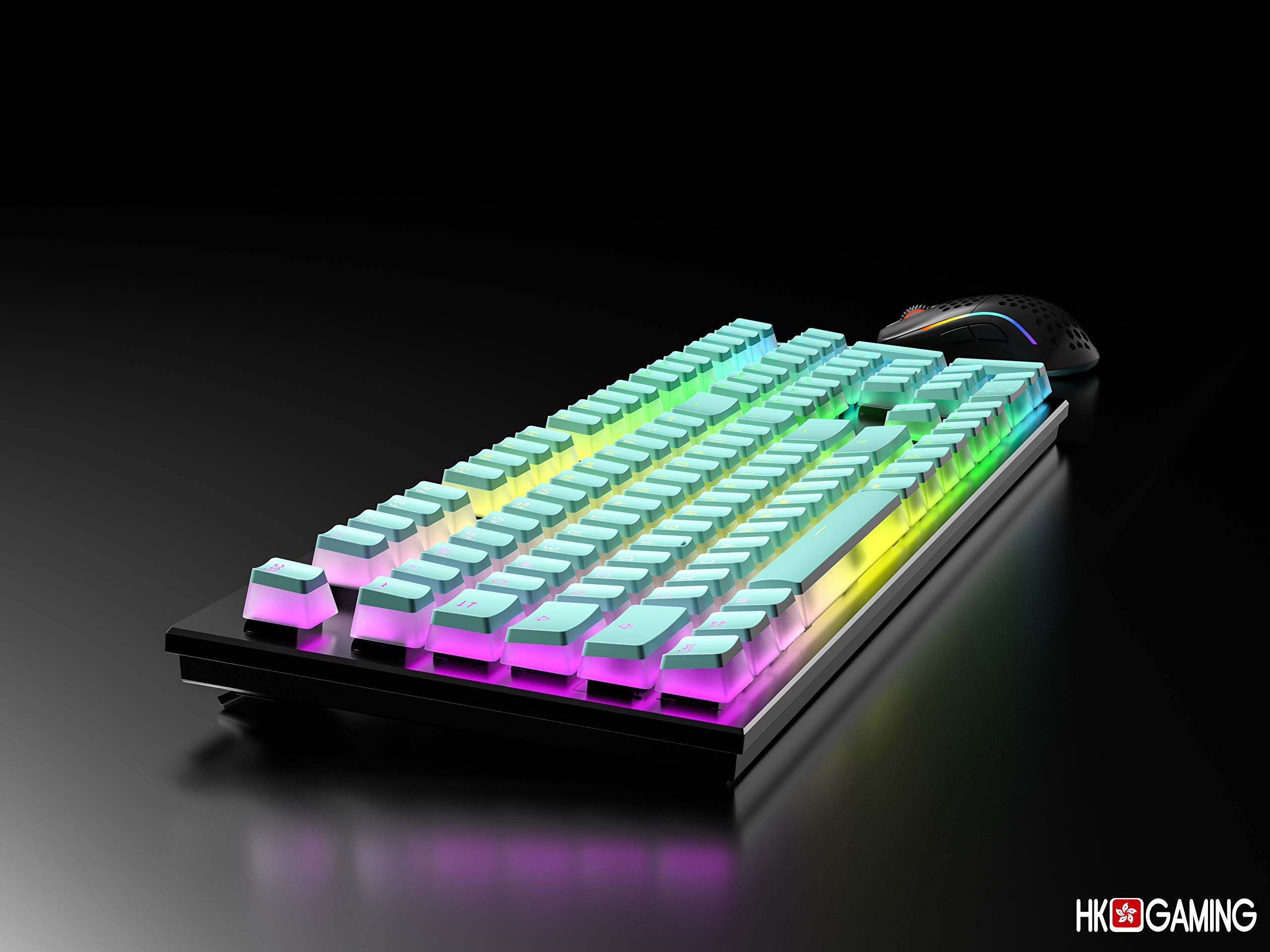 HK Gaming Pudding Keycaps Set 