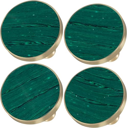 Miniatura 4 de Rockcloud Perillas redondas de piedra de malaquita para cajón, manijas de tocador, puerta de armario, pomo de cocina con tornillos, muebles