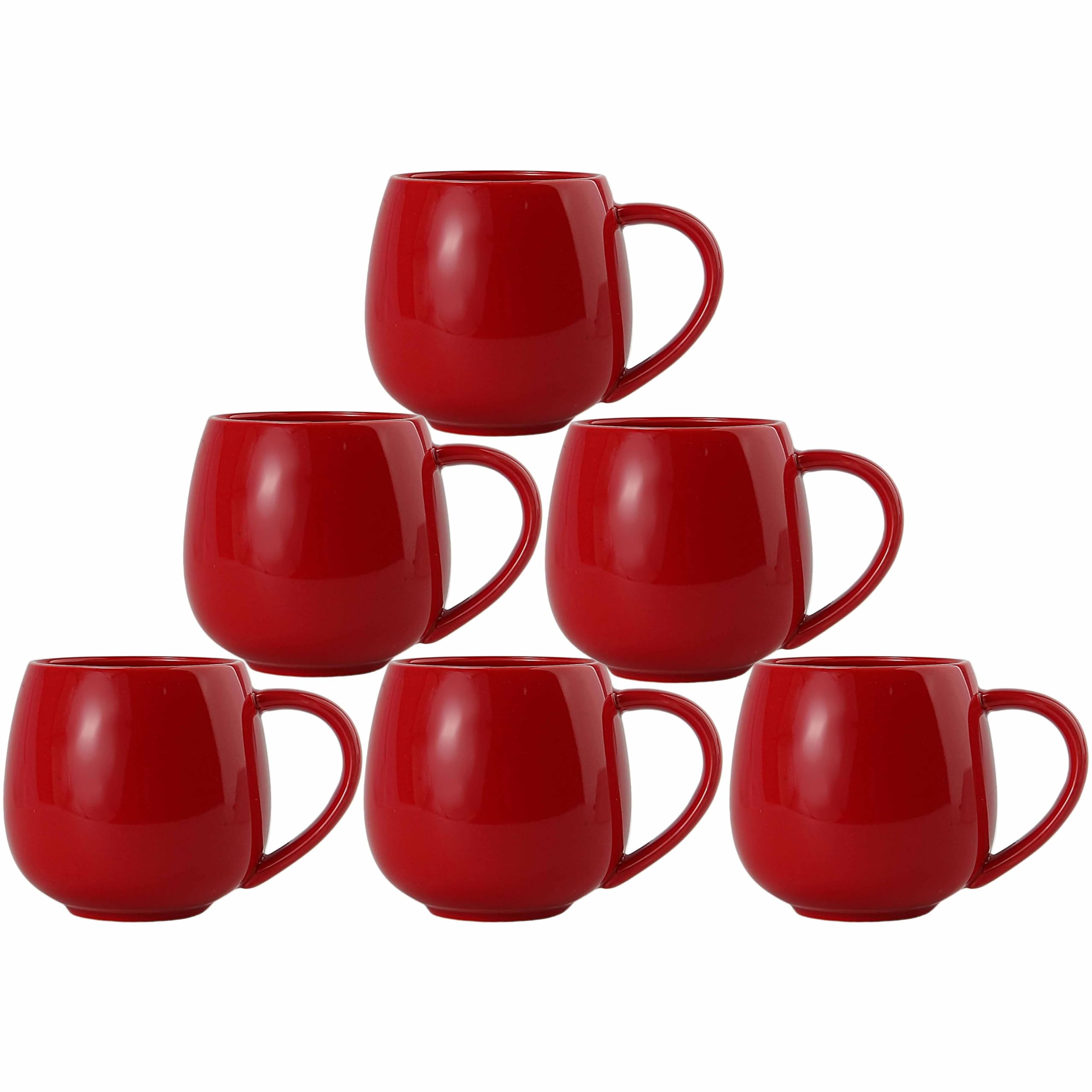赤身 ２セット coppa superyes Christmas Red Coffee Mugs Set of 6 for Latte Cappuccino