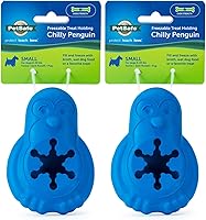 Vista 7 de PetSafe Freezable Treat Holding Chilly Pingüino - Duradera, con aroma a vainilla, de goma, interactiva y congelable, rompecabezas para mascotas