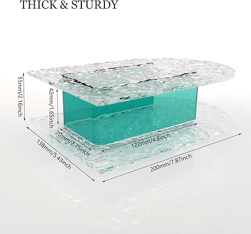 Miniatura 3 de Jarrón transparente para flores, florero acrílico extra grueso, pequeño jarrón decorativo antiroto para decoración del hogar, oficina, salón,