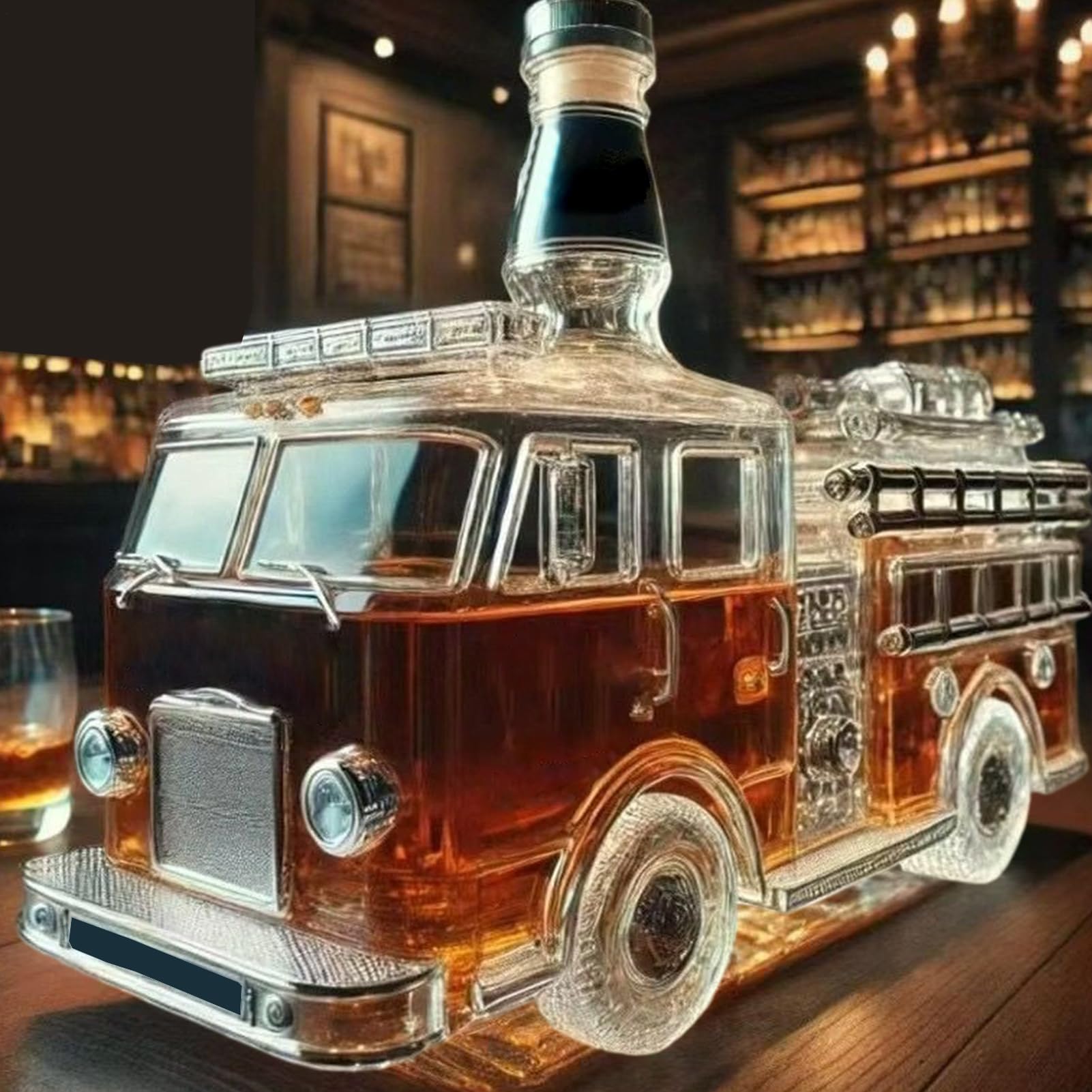 Butelki na wino – karafka do kieliszków do wina do ciężarówki, artystyczna rzeźba, dozownik alkoholu do wódki burbonowej, brandy, na napoje, do salonu, restauracji, baru, męża, na urodziny