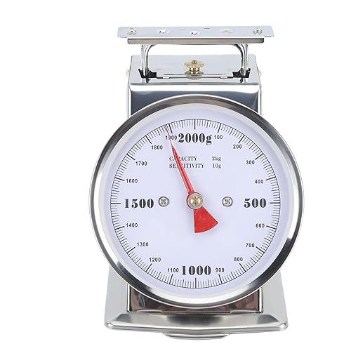 Miniatura 9 de Báscula mecánica, esfera de acero inoxidable 304 de alta precisión, báscula multifuncional de cocina y alimentos con cuenco extraíble, básculas de