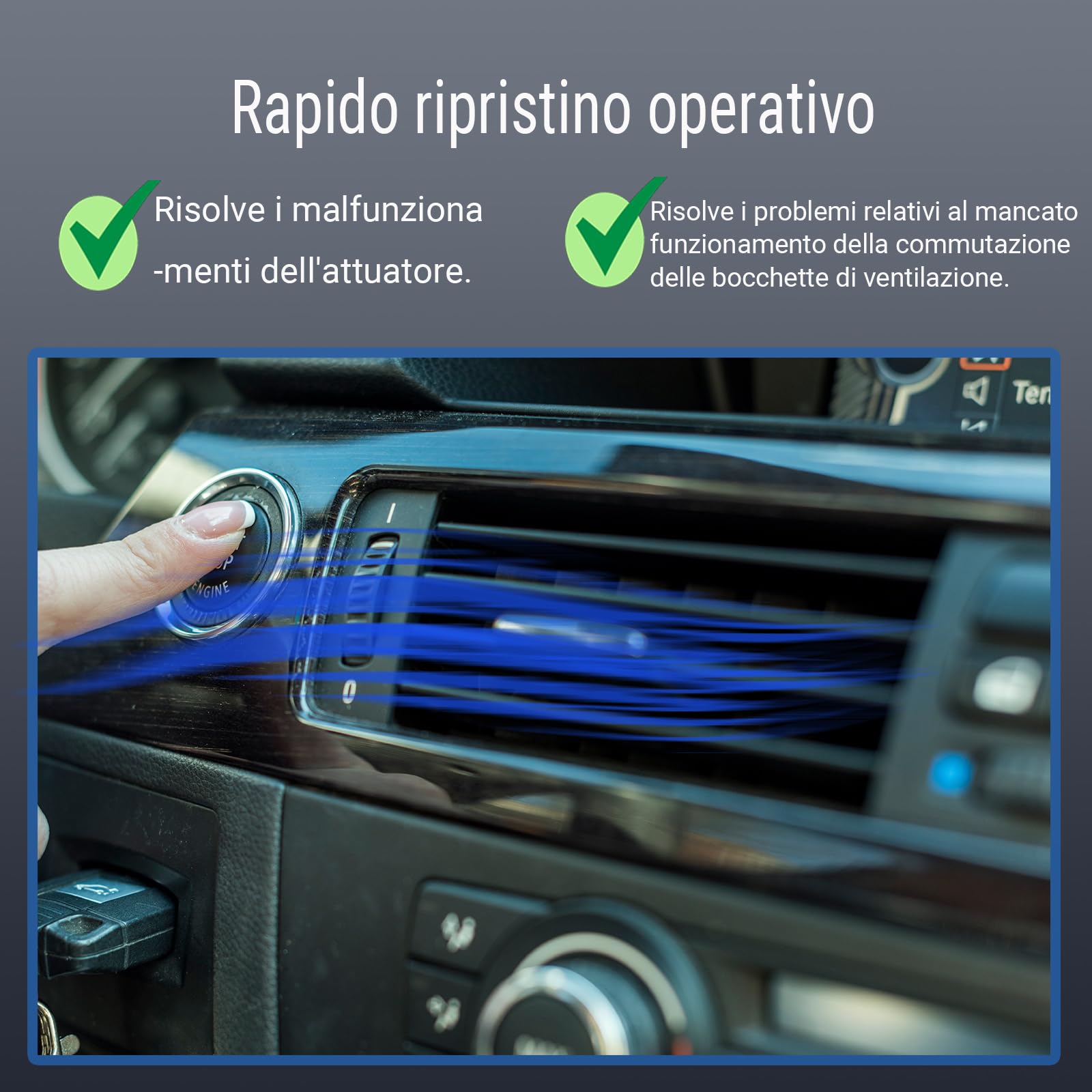 Attuatore valvola aria 5Q0898511D | Motore distribuzione aria | Compatibile con VW Golf 7, Audi A3 8V, Skoda Octavia III, Seat Leon 5F | Anni modello 2012-2020