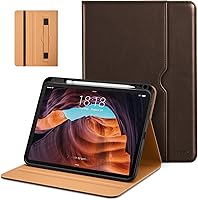 Vista 32 de DTTO Funda para iPad (A16) de 11ª generación de 11 pulgadas 2025, funda para iPad de 10.9 pulgadas 2022, funda de cuero prémium con soporte para Rojo
