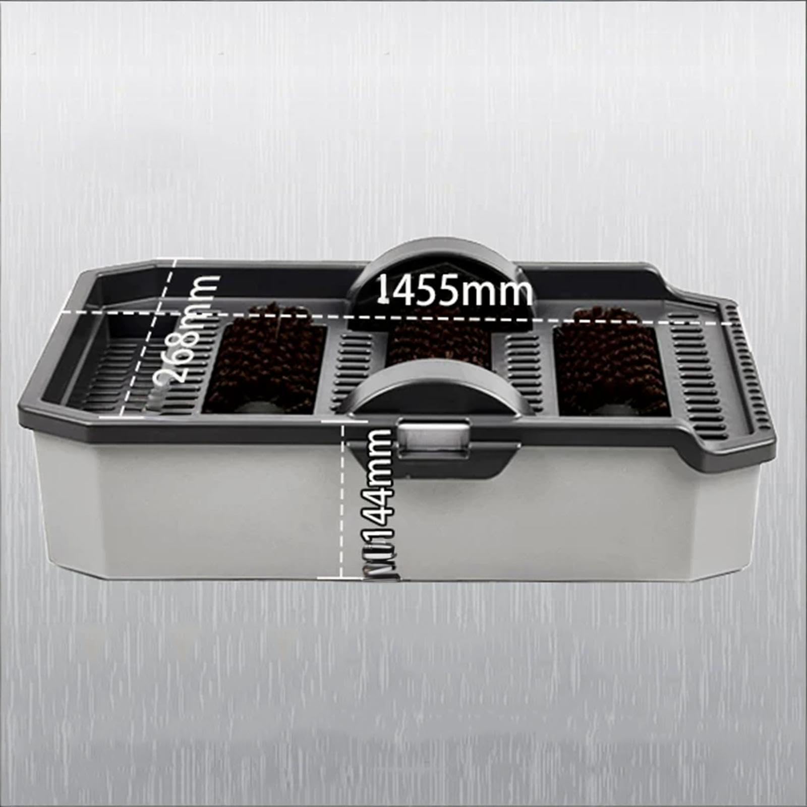 Máquina de limpieza de suela de zapatos, tapete de autoservicio para zapatos, con tapete absorbente, no necesita energía, cepillos de lavado de calzado para el hogar, oficina, entrada comercial